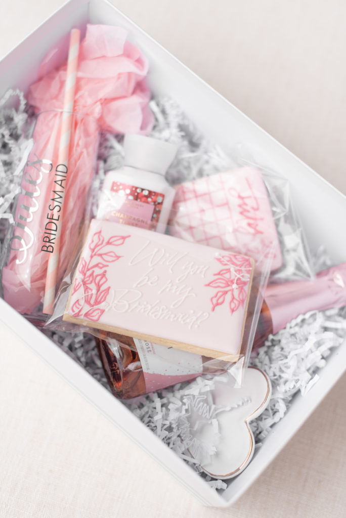 Personalized Bridesmaid Proposal Boxes-Sugar Bloom Cookies- TheSparklyCO